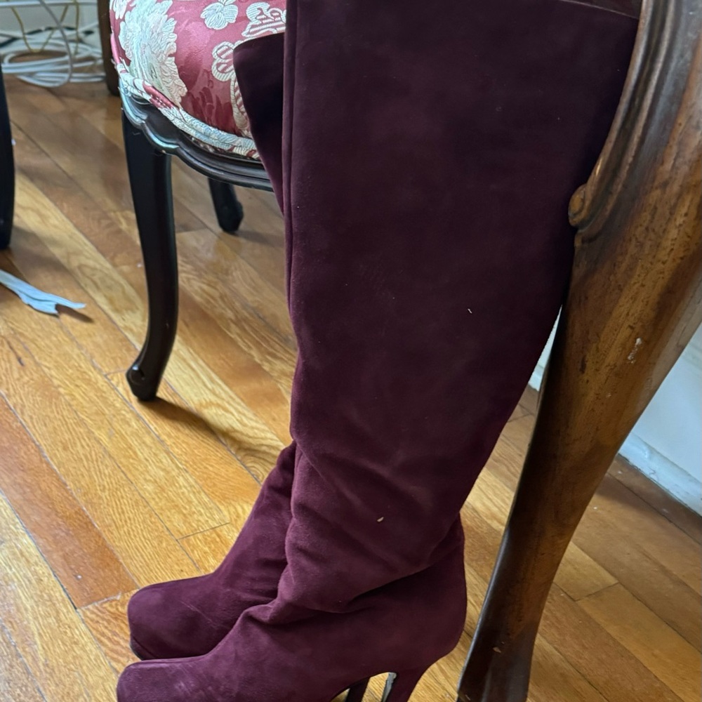 Giuseppe Zanotti Platform Suede Boots - Picture 2 of 9